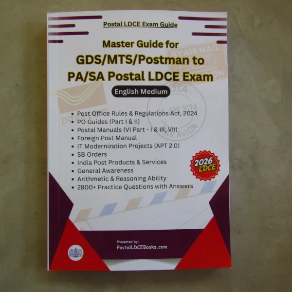 Master Guide for Postal PA & SA LDCE Exam (English)