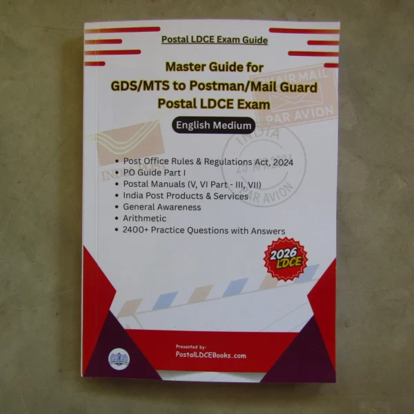 Master Guide for Postman & Mail Guard LDCE Exam (English)